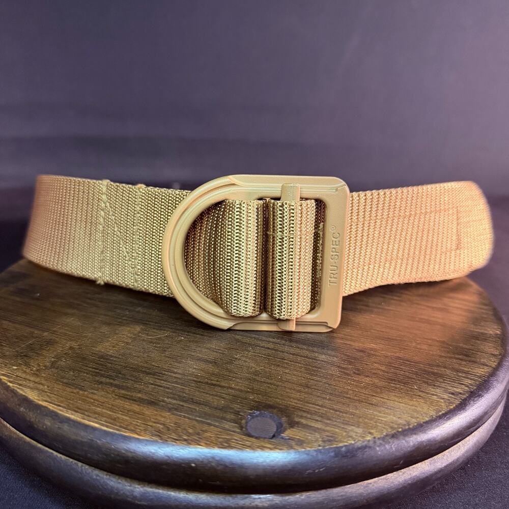 Tru-Spec Nylon Range Belt Size Small 24/7 Tactical Gun Coyote Metal 4085003